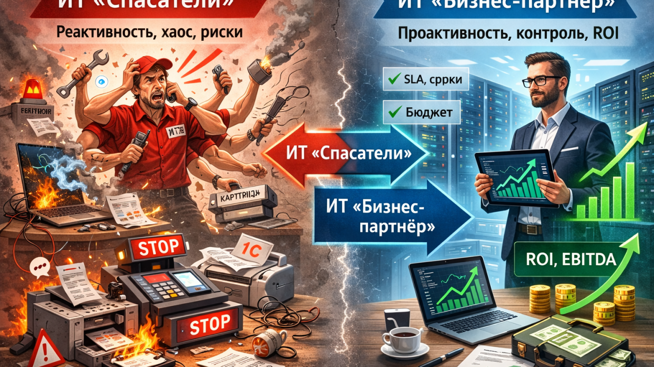 Два крайних типа ИТ: «Спасатель» и Бизнес-партнёр