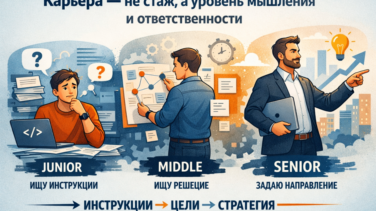 Чем отличается Junior, Middle и Senior
