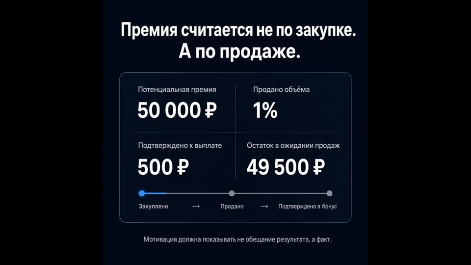 Имитация Open To Buy: мотивация на реальные продажи, а не на красивые закупки