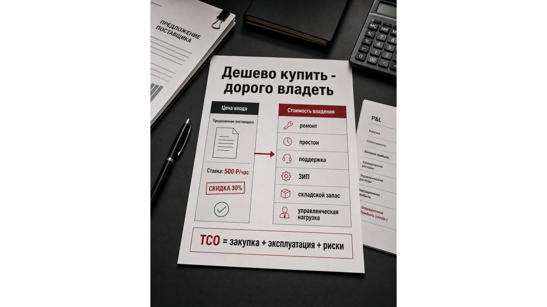 Дешево купить — дорого владеть: как TCO съедает экономию