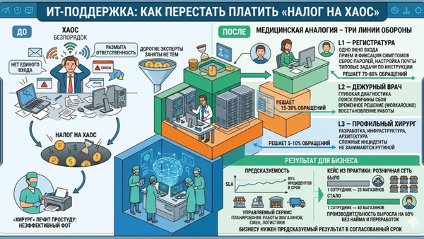 ИТ-поддержка: как перестать платить «налог на хаос»