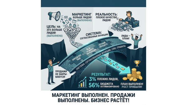Маркетинг выполнил план. Продажи - тоже. План компании - нет.