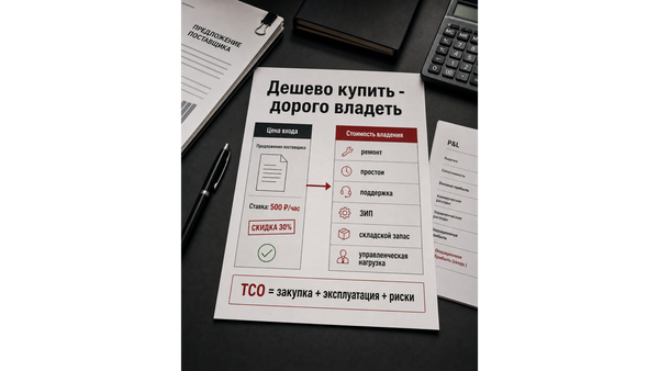 Дешево купить — дорого владеть: как TCO съедает экономию